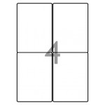 Decadry Labels, Sheet of 4 with Round Corners