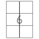 Decadry White Labels 99.1x93.1mm With Round Corners, Pack of 180 labels
