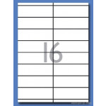 Decadry Labels, Sheet of 16 with Square Corners