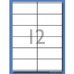 Decadry Labels, Sheet of 12 with Square Corners