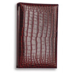 Crocodile Grain Leather Desk Memo Pad