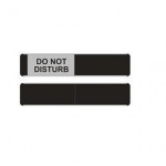Black/Silver Sliding Signs - Do Not Disturb