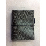 Filofax Domino Snake Organiser, Pocket, Dark Brown