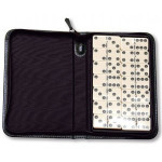Montana Grain Leather Dominoes Case