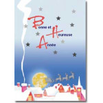 Decadry Illustration Gold and Silver Christmas Collection - Golden Moon