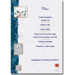 Decadry Illustration Gold and Silver Christmas Collection - Silver Blue Christmas