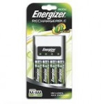 Energizer 1 Hour Battery Charger, Includes Four AA 2300mAh Rechargeable Batteries, Each