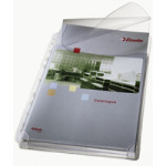Esselte Expanding Pocket with flap, clear, pack of 3,
