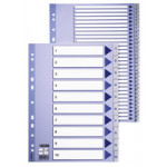 Esselte White Polypropylene Indices, 5 Tabs, Pack Of 20