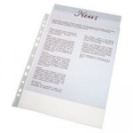 Esselte Economy Pockets, clear/embossed, box of 100.