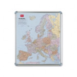 Nobo Magnetic Europe Map, Size W946 x H1106mm, Each