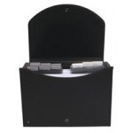 Exacompta Exacase Expanding Multi-Part File 13-Compartments Black