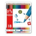 Caran D'Ache Fancolor Water Soluble Pencils, Pack of 18