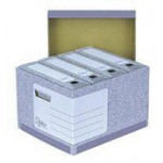 Fellowes R-Kive System Standard Storage Box, Grey/White, Pack of 10