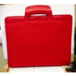 Filofax Finsbury A4 Zipped Portfolio Organiser with handles, Red