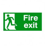 Fire Exit Left Sign 150x300mm