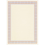 Decadry Certificate Paper, Helicoid Orange Blue