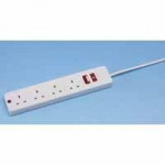 Hyundai 4 Way Extension Lead with 5 metre cable and 13 amp plug. Each