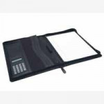 A4 Conference Folder with Calculator. Black. W250 x D25 x H340mm. Each
