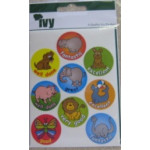 Ivy Motivational Stickers with an Animal Design, Pack of 27 Stickers