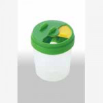 JAKAR NON-SPILL WATER POT, TRANSPARENT, Pack 10.