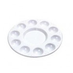 Jakar Plastic Circular Palette, 175mm, White, Each