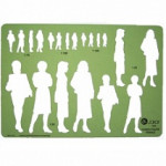 Jakar Female Human Figure Template, 148 x 213mm, Each