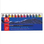 Jakar Gouache Studio Tubes, 13 Tubes, Brush and Palette, Each