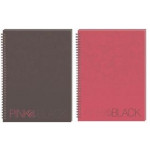 PINK & BLACK WIREBOUND NOTEBOOKS A5