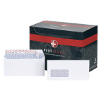 DL White Window Wallet Envelopes 110gsm Easy Open, Peel and Seal, Pack of 500