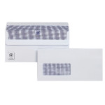 DL White Window Wallet Envelopes 110gsm Self Seal, Pack of 250