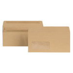 DL Manilla Window Wallet Envelopes 80gsm Self Seal, Pack of 1000