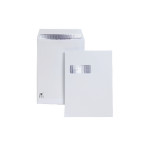 C4 White Window Pocket Envelopes 120gsm Self Seal, Pack of 250