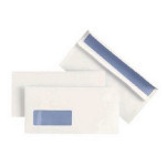 DL White Window Wallet Envelopes 110gsm Self Seal, Pack of 500