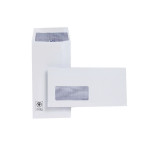 DL White Window Pocket Envelopes 110gsm Self Seal, Pack of 500