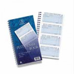 Challenge Petty Cash Book. 280 x 152mm. 4 message sets per page. 200 duplicate slips per book. Carbonless