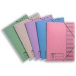 Concord Nine Part File. Foolscap. Assorted colours. Pack of 10
