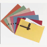 Q Connect 180gsm Square Cut Folder Light-weight Foolscap Assorted Pack of 100 KF01491