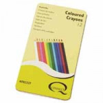 Q Connect Coloured Pencil Crayons, pack of 12