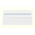 Q-Connect White Wallet Envelopes, Peel & Seal, DL