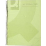 Q Connect Transparent Coloured Spiral Notebooks