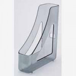Q Connect Executive Magazine Rack Smoke
