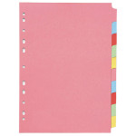 Q Connect Subject Dividers, A4, 10 Part