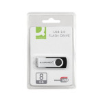 Q-Connect USB 2.0 Swivel Flash Drive 8GB