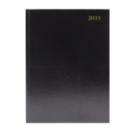 A4 Diary, Day Per Page, Black, 2019