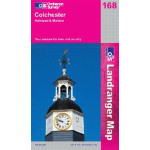Ordnance Survey Landranger Map Colchester 168