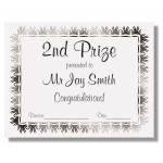 Laurels Silver Foil Certificate Paper, Pack of 10