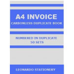 A4 Invoice Carbonless Duplicate Book
