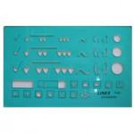 Linex Surface and Tolerance Symbols Template 1146, 140 x 90mm
