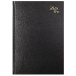 Letts Desk Diary A5. Week to View. Black. 2018